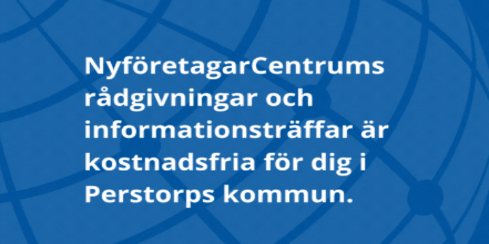 Skärmklipp webbplats Nyföretagarcentrum Skåne