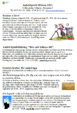 Höstprogram anhörigstöd Anhörigcentrum hösten 21
