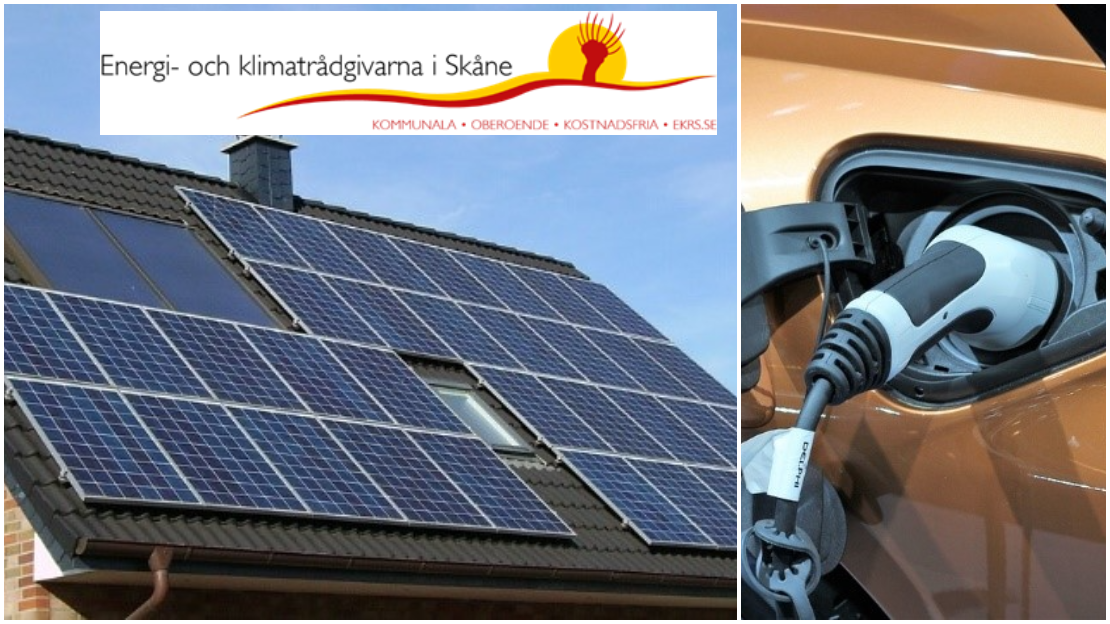 Energi- och klimatrådgivarna i nordvästra Skåne (familjen Helsingborg området) ordnar digitala föreläsningar under vecka 48 och 49. Anmälan görs via e-post eller telefon.