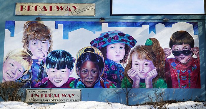 Barn, muralmålning