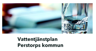 Skärmklipp förstasidan på dokument för vattentjänstplan Perstorps kommun