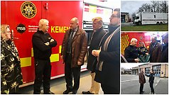 Generaldirektör Dan Eliasson besökte Perstorps räddningstjänst